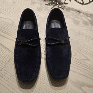 BASCONI Men's Navy Loafers